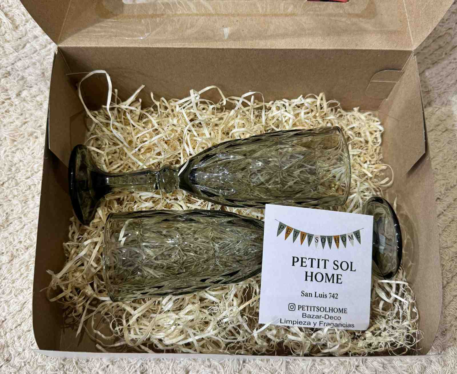 COMBO REGALO 1 SET X 2 COPAS CHAMPAGNE